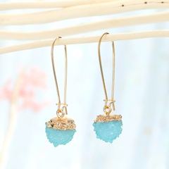 Korean imitation natural stone bayberry ball earrings retro ice flower ball earrings wholesale