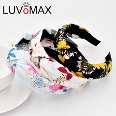 Flower Fabric Fashion Hair Band Knotted Flower Head Buckle Hair Accessories wholesale