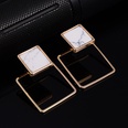 Occident alloy Inlaid precious stones Earrings  triangle  NHBQ0153picture3