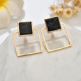 Occident alloy Inlaid precious stones Earrings  triangle  NHBQ0153picture6