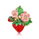 New popular painted drip enamel fruit strawberry brooch allmatch brooches wholesalepicture11