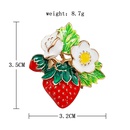 New popular painted drip enamel fruit strawberry brooch allmatch brooches wholesalepicture15