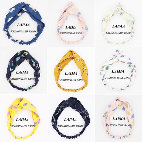 retro plants flowers leaves cross hair bands all-match women's headbands wholesale's discount tags
