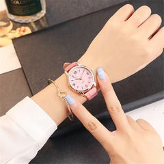Korean Simple fashion ladies watch fashion PU belt quartz watch wholesale