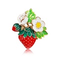New popular painted drip enamel fruit strawberry brooch allmatch brooches wholesalepicture17