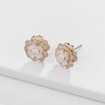 Alloy Fashion Flowers earring  white  Fashion Jewelry NHLU0606whitepicture4