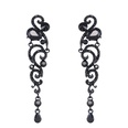 Alloy Fashion Tassel earring  black  Fashion Jewelry NHAS0632blackpicture22