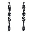 Imitated crystalCZ Korea Geometric earring  black  Fashion Jewelry NHAS0591blackpicture19