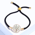 Copper Korea Geometric bracelet  Red rope alloy  Fine Jewelry NHAS0431Redropealloypicture6