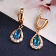 Copper Fashion Geometric earring  blue  Fine Jewelry NHAS0413bluepicture21