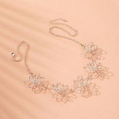 Korean new trendy flowers small waist Roman simple clavicle chain necklace wholesale nihaojewelry