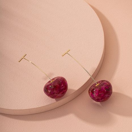 dried flower cherry earrings new trendy long earrings wholesale nihaojewelry's discount tags