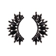 Imitated crystalCZ Fashion Geometric earring  black NHJQ11074blackpicture4