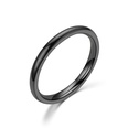 TitaniumStainless Steel Fashion Geometric Ring  2MM steel color5 NHTP00172MMsteelcolor5picture24