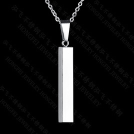 TitaniumStainless Steel Simple Geometric necklace  Please contact the customer service letter before taking the product NHHF1202Steelcolorpicture5