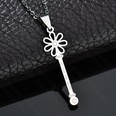 TitaniumStainless Steel Fashion Geometric necklace  Letter key steel NHHF1188Letterkeysteelpicture16