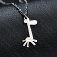 TitaniumStainless Steel Fashion Animal necklace  Giraffe steel NHHF1179Giraffesteelpicture19