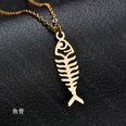 TitaniumStainless Steel Fashion Animal necklace  Giraffe steel NHHF1179Giraffesteelpicture34