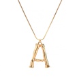 Alloy Simple Geometric necklace  Letter A alloy 2163 NHXR2637LetterAalloy2163picture107