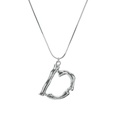 Alloy Simple Geometric necklace  Letter A alloy 2163 NHXR2637LetterAalloy2163picture112