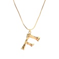 Alloy Simple Geometric necklace  Letter A alloy 2163 NHXR2637LetterAalloy2163picture115