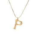 Alloy Simple Geometric necklace  Letter A alloy 2163 NHXR2637LetterAalloy2163picture130
