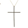 Copper Fashion Cross necklace  Alloyplated white zircon NHBP0242Alloyplatedwhitezirconpicture23