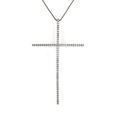 Copper Fashion Cross necklace  Alloyplated white zircon NHBP0242Alloyplatedwhitezirconpicture28