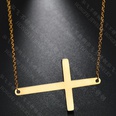 TitaniumStainless Steel Korea Geometric necklace  Steel color NHHF1141Steelcolorpicture6