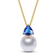 Europische und amerikanische kreative neue Zirkon eingelegte Perlenkette einfache AllMatchPerlen anhnger kurze Schlsselbein kette weiblich 77596picture4