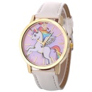Cute childrens pony unicorn rainbow wings belt quartz ladies casual watch wholesalepicture9