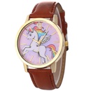 Cute childrens pony unicorn rainbow wings belt quartz ladies casual watch wholesalepicture11