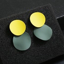 Exaggerated retro fashion  simple irregular disc earrings wholesalepicture11