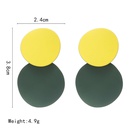 Exaggerated retro fashion  simple irregular disc earrings wholesalepicture14