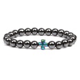 Alloy Fashion Cross bracelet  blue NHYL0232bluepicture5