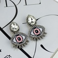 Imitated crystalCZ Simple Geometric earring  Red heart LOVE NHAT0301RedheartLOVEpicture26