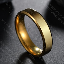 TitaniumStainless Steel Simple Geometric Ring  Black5 NHHF0988Black5picture64