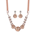 Alloy Korea  necklace  61172414 rose alloy NHXS178561172414rosealloypicture2