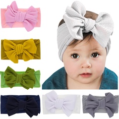 moda infantil bowknot orejas de conejo diadema de nylon recién nacido por mayor