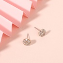 Fashion design jewelry simple geometric round rhinestone Korean wild alloy womens earringspicture13