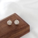 Fashion design jewelry simple geometric round rhinestone Korean wild alloy womens earringspicture14