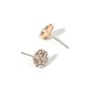 Fashion design jewelry simple geometric round rhinestone Korean wild alloy womens earringspicture16