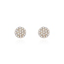 Fashion design jewelry simple geometric round rhinestone Korean wild alloy womens earringspicture17