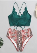 hot sale sexy women print split bikini swimsuit wholesale nihaojewelrypicture9