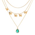 New fashion butterfly metal threedimensional multilayer wild trend copper alloy necklacepicture24