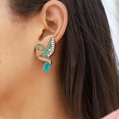 fashion trend diamond tassel earrings original creative cute earrings wholesale nihaojewelry