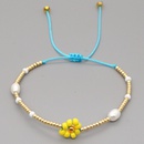 fashion natural pearl imported rice beads handwoven small daisy bracelet for womenpicture11