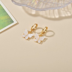 Fashion  simple fresh wild butterfly alloy earrings