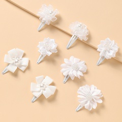 nouvelles fleurs blanches simples pour enfants jolie épingle à cheveux princesse sauvage