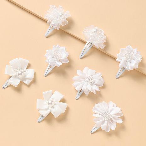 new children's  simple white flowers cute wild princess  hairpin  NHNU242492's discount tags